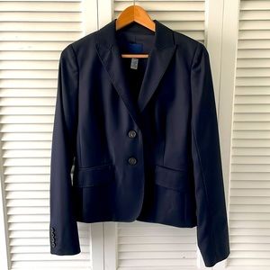 J Crew navy blue suit jacket